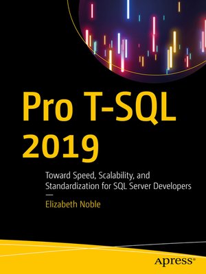 cover image of Pro T-SQL 2019